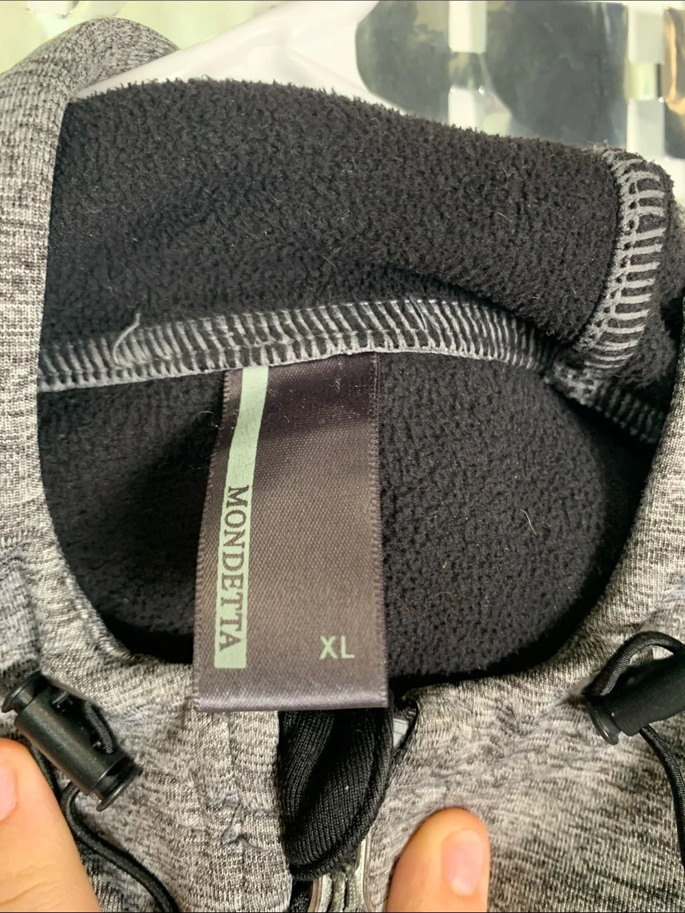 Mondetta Gray Hooded Utility Jacket with Black Accents